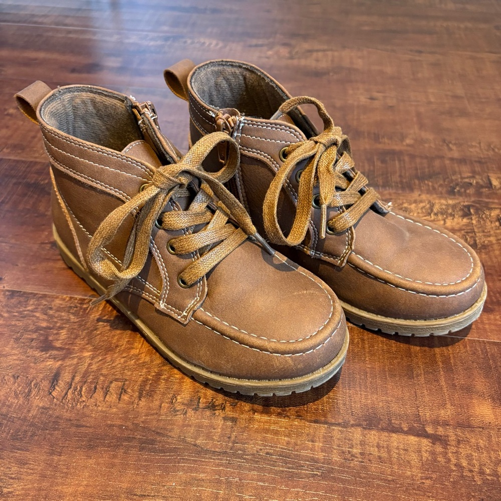 The Children's Place Tan Lace-Up Kids Boots